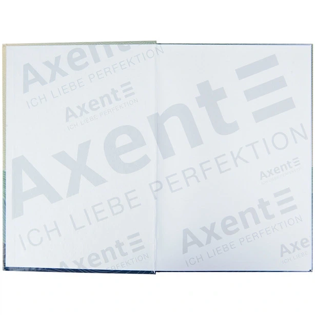 Зошит офісний Axent Waves А4 96 арк. клітинка тверда палітурка синя (8422-562-A) - зображення 2