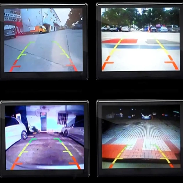 Камера заднего вида HD с подсветкой 4LED углом обзора 360 проводная для автомобиля CAR CAM 707 черная - изображение 6