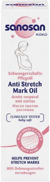 Олія від розтяжок Sanosan Mama Anti Stretch Mark Oil для вагітних, 100 мл - изображение 3