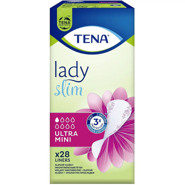 Урологічні прокладки жіночі TENA Lady Slim Ultra Mini Plus, 28 шт - Фото 2 Урологічні прокладки жіночі TENA Lady Slim Ultra Mini Plus, 28 шт - изображение 2