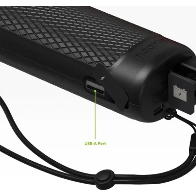 Пуско зарядное устройство Mophie 9900mAh 2A, бустер 400A, встроенный фонарик 450lm, Black (53046) - изображение 11