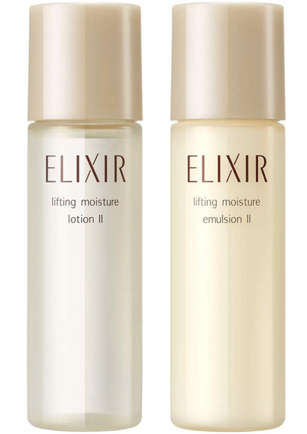 Японський дорожній набір для догляду за обличчям ELIXIR SHISEIDO Lifting moisture (тип II) 30ml+30ml - зображення 2