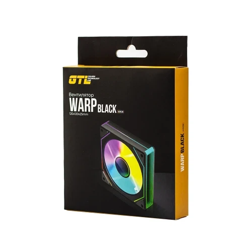 Вентилятор 120 мм, GTL Warp, Black, PWM ARGB (GTL-120WL1B ARGB) - Фото 8 Вентилятор 120 мм, GTL Warp, Black, PWM ARGB (GTL-120WL1B ARGB) - изображение 8