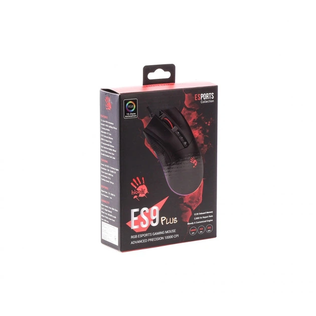 Мышка A4Tech Bloody ES9 Plus USB Black (4711421971515) - Фото 6 Мышка A4Tech Bloody ES9 Plus USB Black (4711421971515) - изображение 6