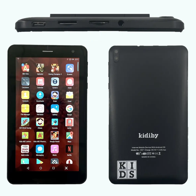 Дитячий планшет 7 дюймів 8GB 128GB 3G з IPS екраном та чохлом зі стілусом Kidiby HD7 Plus помаранчевий - Фото 4 Дитячий планшет 7 дюймів 8GB 128GB 3G з IPS екраном та чохлом зі стілусом Kidiby HD7 Plus помаранчевий - зображення 4