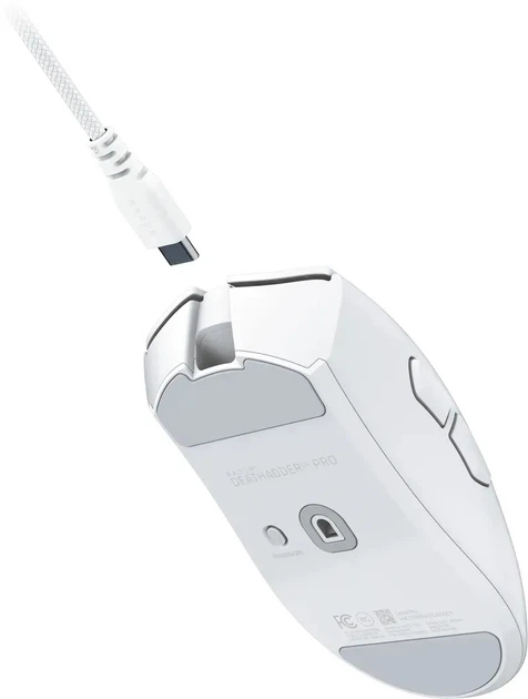 Миша бездротова Razer DeathAdder V4 Pro White (RZ01-05330200-R3G1) - Фото 7 Миша бездротова Razer DeathAdder V4 Pro White (RZ01-05330200-R3G1) - зображення 7
