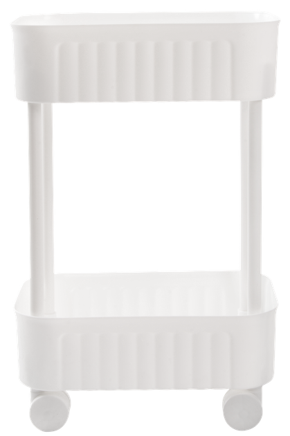 Этажерка VIOLET HOUSE 6021 Honeycomb WHITE для ванной комнаты, 2-х ярусная, белая - Фото 2 Этажерка VIOLET HOUSE 6021 Honeycomb WHITE для ванной комнаты, 2-х ярусная, белая - изображение 2