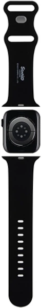 Pasek Hello Kitty Silicone Kitty Head do Apple Watch Series 1/2/3/4/5/6/7/8/SE/SE2/Ultra/Ultra 2 42-49 mm Black (3666339211967) - obraz 4