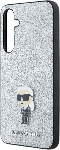 Панель Karl Lagerfeld Fixed Glitter Ikonik Metal Pin для Samsung Galaxy A35 Silver (KLHCSA35GCNPSG) - зображення 6