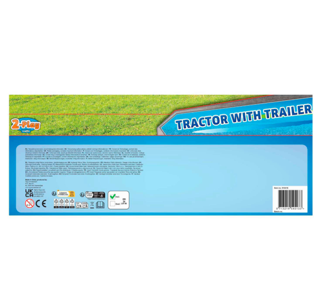 Traktor Two Play z przyczepą i funkcją wywrotu ze światłem i dźwiękiem (8713219545133) - obraz 3