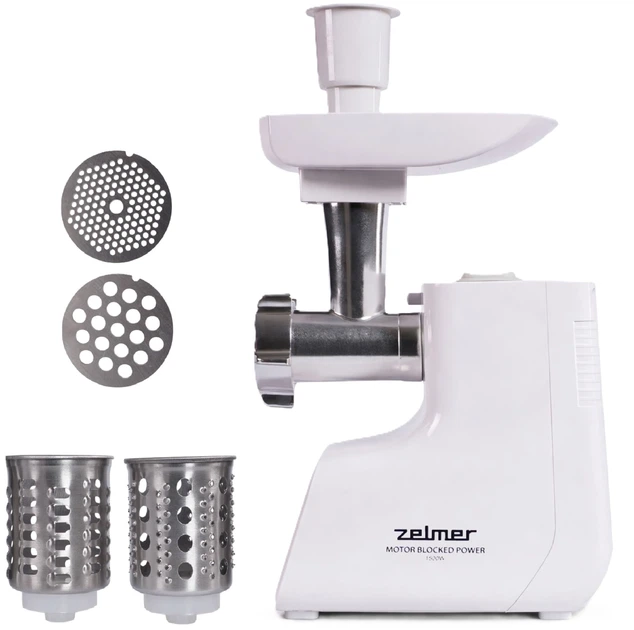 Мясорубка электрическая с насадками для шинковки Zelmer ZMM3512B