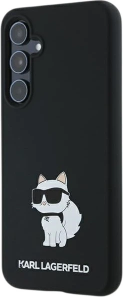 Панель Karl Lagerfeld Silicone Choupette для Samsung Galaxy A35 Black (KLHCSA35SMHCNPK) - зображення 3