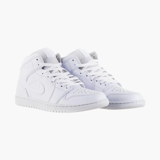 Кросівки чоловічі Jordan 1 Mid 46 Білий 554724-136 - зображення 2
