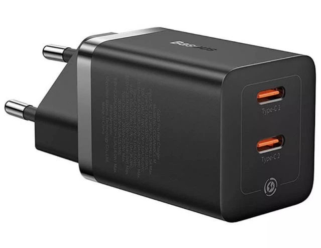 Зарядний пристрій Baseus GaN5 Pro Fast Charger 40W 2 x Type-C Black (CCGP180101) - Фото 2 Зарядний пристрій Baseus GaN5 Pro Fast Charger 40W 2 x Type-C Black (CCGP180101) - зображення 2