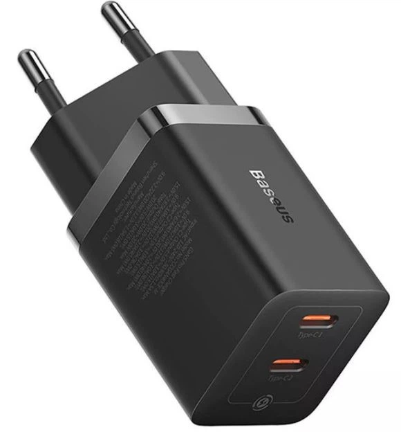 Зарядний пристрій Baseus GaN5 Pro Fast Charger 40W 2 x Type-C Black (CCGP180101) - Фото 3 Зарядний пристрій Baseus GaN5 Pro Fast Charger 40W 2 x Type-C Black (CCGP180101) - зображення 3