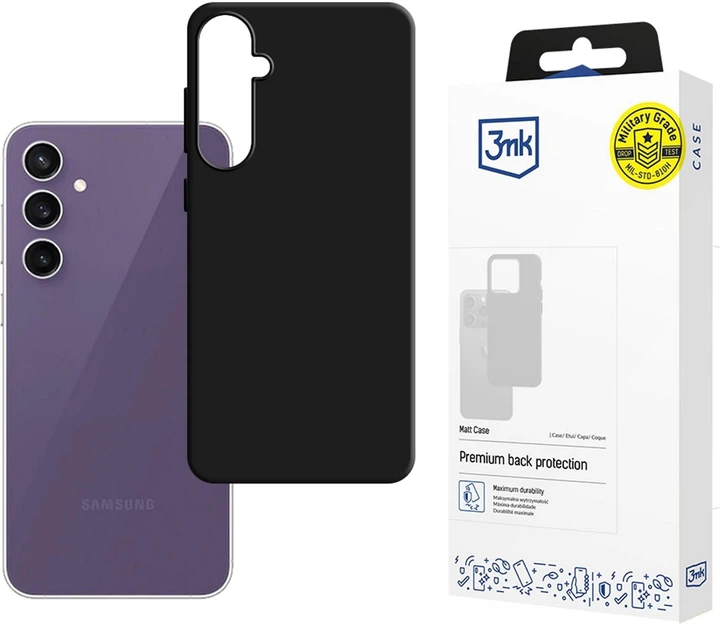 Панель 3MK Matt Case для Samsung Galaxy M55 Black (5903108567541) - зображення 2