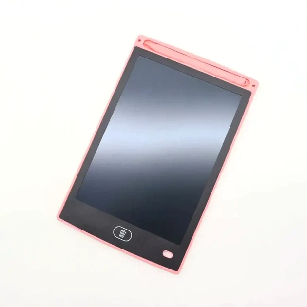 Графічний LCD планшет для малювання 8.5 дюймів з стілус кольорова дошка для записів рожевий - зображення 2
