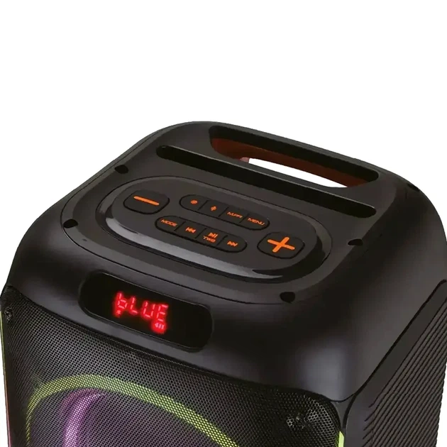 Портативна акустична колонка 800Вт із мікрофоном Bluetooth акумуляторна з підсвіткою для караоке ZXX-5502 чорна - Фото 5 Портативна акустична колонка 800Вт із мікрофоном Bluetooth акумуляторна з підсвіткою для караоке ZXX-5502 чорна - зображення 5