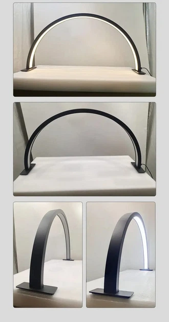 Косметическая настольная бестеневая лампа Half MOON 28”, 50 Вт, Черная - изображение 5
