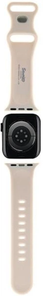 Pasek Hello Kitty Silicone Kitty Head do Apple Watch Series 1/2/3/4/5/6/7/8/SE/SE2 38-41 mm Beige (3666339190293) - obraz 4
