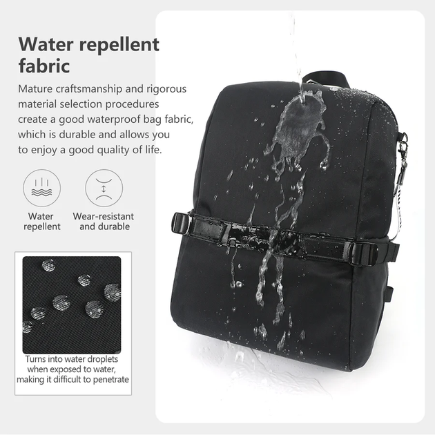 Рюкзак Tigernu T-B9511 15" Black - Фото 8 Рюкзак Tigernu T-B9511 15" Black - зображення 8