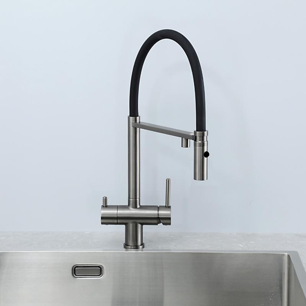 Кухонний змішувач Fabiano FKM 3130 Black Steel 8231.403.1930 - изображение 2