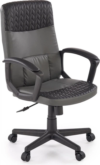 Fotel biurowy Halmar BJORN Czarno-popielaty (5905248134799) - obraz 2