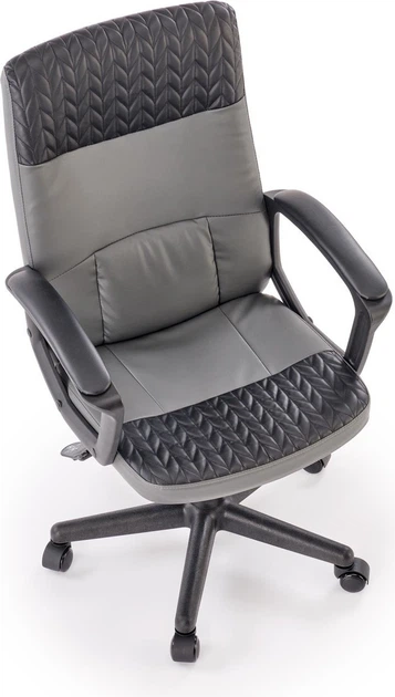 Fotel biurowy Halmar BJORN Czarno-popielaty (5905248134799) - obraz 4