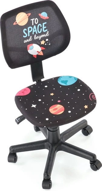 Дитяче крісло для письмового столу Halmar BINGO Чорне (5905248134836) - зображення 3
