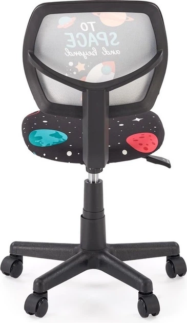 Дитяче крісло для письмового столу Halmar BINGO Чорне (5905248134836) - зображення 6