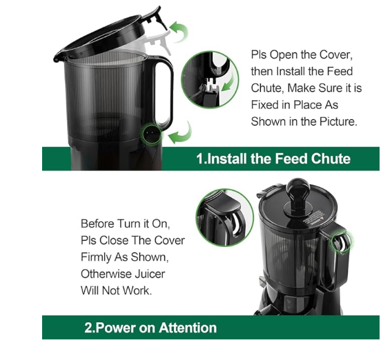 Умная шнековая соковыжималка Fretta Cold Press 200W, 108мм, для фруктов и овощей, Velvet Black - Фото 2 Умная шнековая соковыжималка Fretta Cold Press 200W, 108мм, для фруктов и овощей, Velvet Black - изображение 2