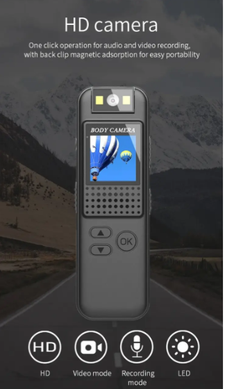 Экшн-камера Body Camera HD Boblov CS08 – ночная подсветка видеокамера для спорта и безопасности - изображение 6