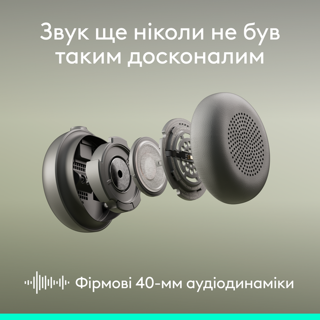 Наушники Logitech ZONE Wireless 2 ES Off-White (981-001508) - Фото 3 Наушники Logitech ZONE Wireless 2 ES Off-White (981-001508) - изображение 3