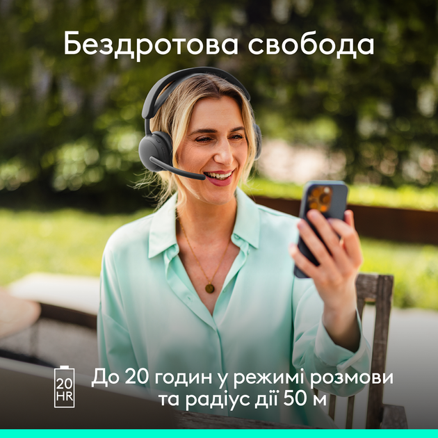 Навушники Logitech ZONE Wireless 2 ES Graphite (981-001503) - зображення 5