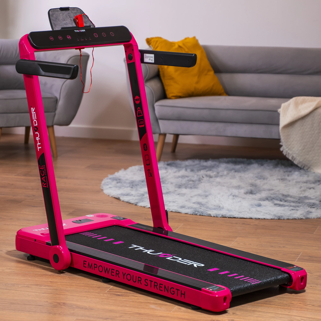 Бігова доріжка електрична THUNDER RACE-PINK - Фото 2 Бігова доріжка електрична THUNDER RACE-PINK - зображення 2