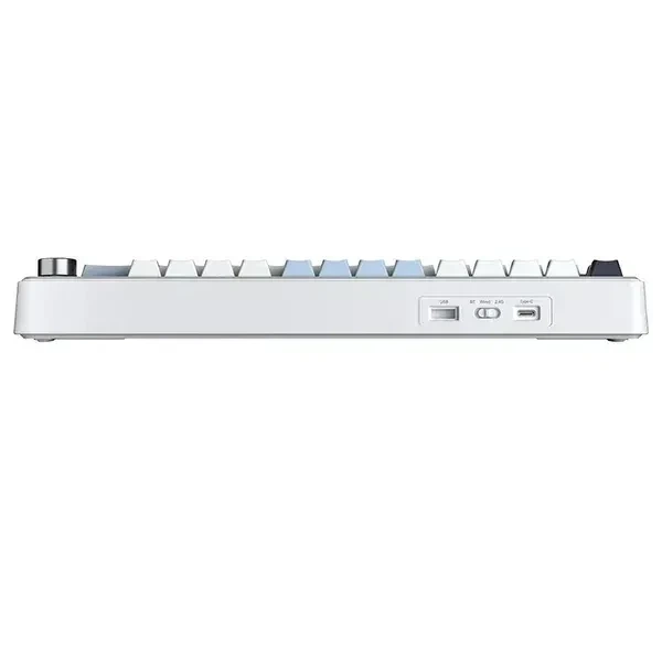 Беспроводная механическая клавиатура AULA F75 MAX White Blue, LEOBOG Reaper Switch, размер 75%, RGB подсветки (2.4G/Bluetooth/USB) - Фото 6 Беспроводная механическая клавиатура AULA F75 MAX White Blue, LEOBOG Reaper Switch, размер 75%, RGB подсветки (2.4G/Bluetooth/USB) - изображение 6