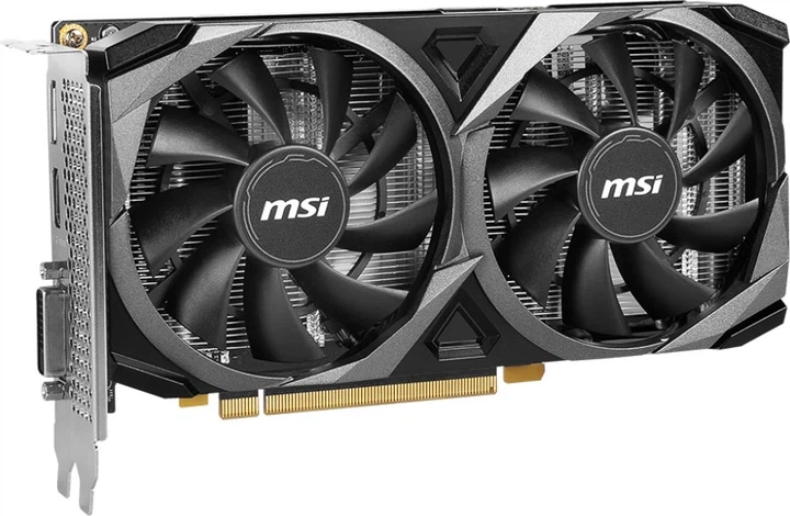 Відеокарта MSI PCI-Ex GeForce RTX 3050 Ventus 2X XS 8G OC 8GB GDDR6 (128bit) (1807/14000) (HDMI, DisplayPort, DL-DVI-D) (RTX 3050 VENTUS 2X XS 8G OC) - зображення 2