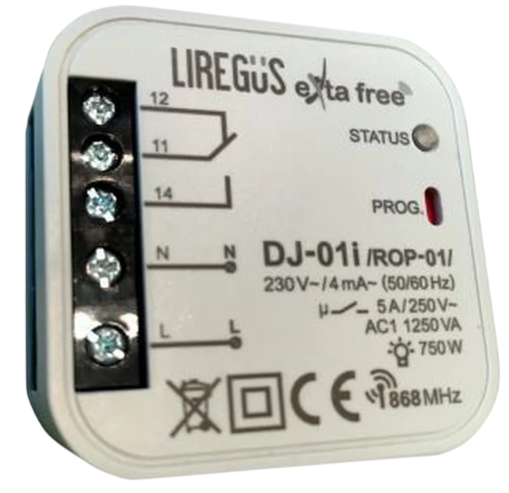 Настінний вимикач Liregus Epsilon Wireless Switch RJ-314 Білий (4770025960417) - зображення 4