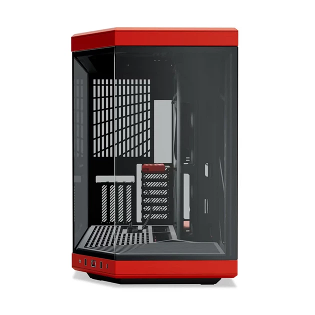 Корпус Hyte Y70 Black-Red Mid-Tower E-ATX with PCIE 4.0 cable (CS-HYTE-Y70-BR) - Фото 2 Корпус Hyte Y70 Black-Red Mid-Tower E-ATX with PCIE 4.0 cable (CS-HYTE-Y70-BR) - изображение 2