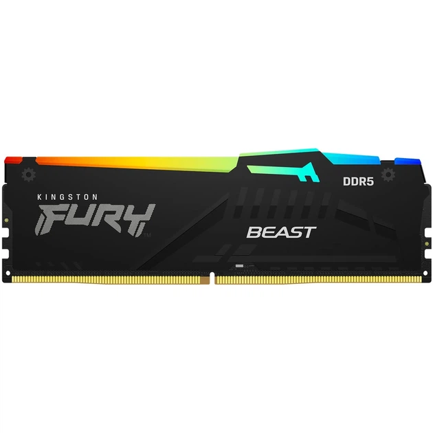 Модуль пам'яті Kingston 128GB 5600MT/s DDR5 CL36 DIMM (Kit of 2) FURY Beast RGB (1860070) - Фото 3 Модуль пам'яті Kingston 128GB 5600MT/s DDR5 CL36 DIMM (Kit of 2) FURY Beast RGB (1860070) - изображение 3