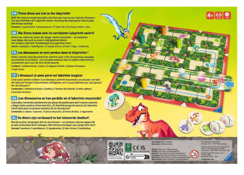 Настільна гра Ravensburger Лабіринт Dino Junior 20980 (4005556209804) - зображення 3