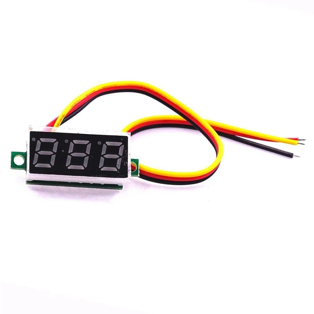 Цифровой вольтметр mini 0-100 В Красный - изображение 2