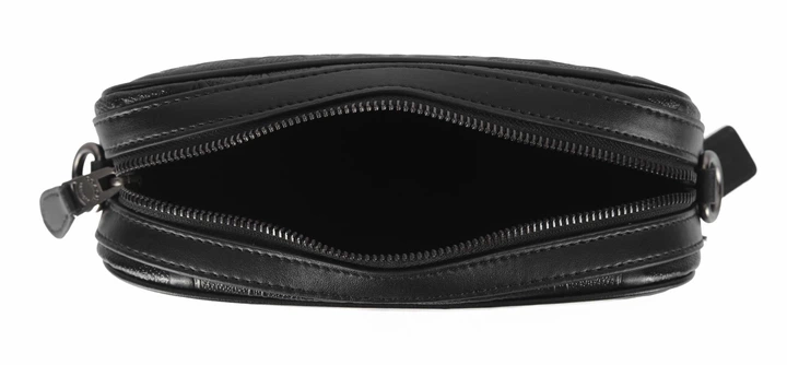 Сумка через плечо Coach коач черного цвета Crossbody Signature Leather Black - Фото 2 Сумка через плечо Coach коач черного цвета Crossbody Signature Leather Black - изображение 2
