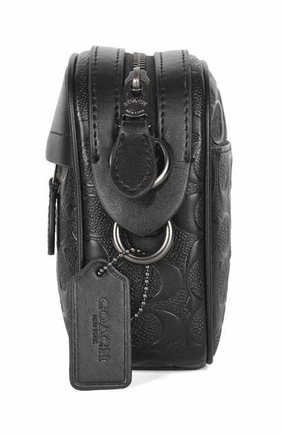 Сумка через плечо Coach коач черного цвета Crossbody Signature Leather Black - Фото 3 Сумка через плечо Coach коач черного цвета Crossbody Signature Leather Black - изображение 3