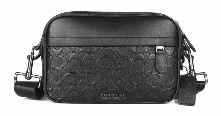 Сумка через плечо Coach коач черного цвета Crossbody Signature Leather Black - Фото 1 Сумка через плечо Coach коач черного цвета Crossbody Signature Leather Black - изображение 1
