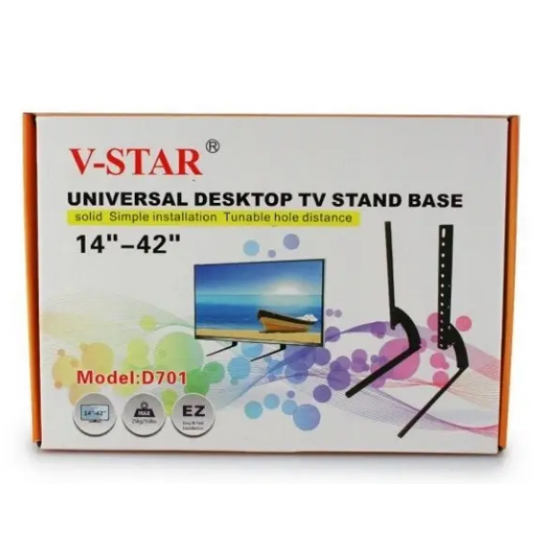 Крепление настольное, кронштейн для телевизора V-STAR D701 14"-42" до 25 кг 00801088 - изображение 5
