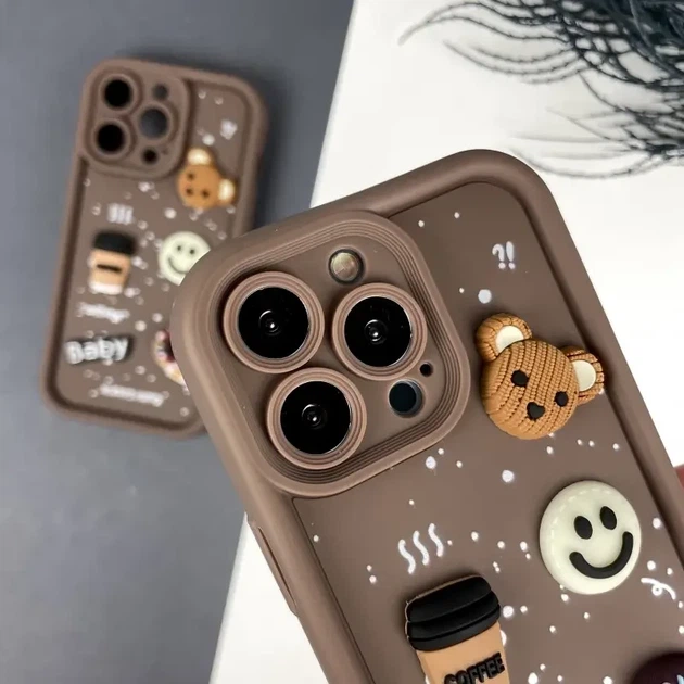 Чохол TPU протиударний для iPhone 13 Pro захист камери коричневий - зображення 5