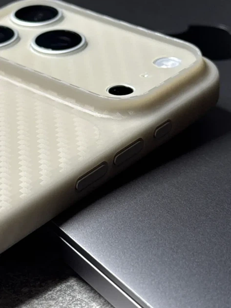 Чохол K-Doo Air Carbon протиударний для iPhone 17 Pro Max колір Titanium grey - зображення 4
