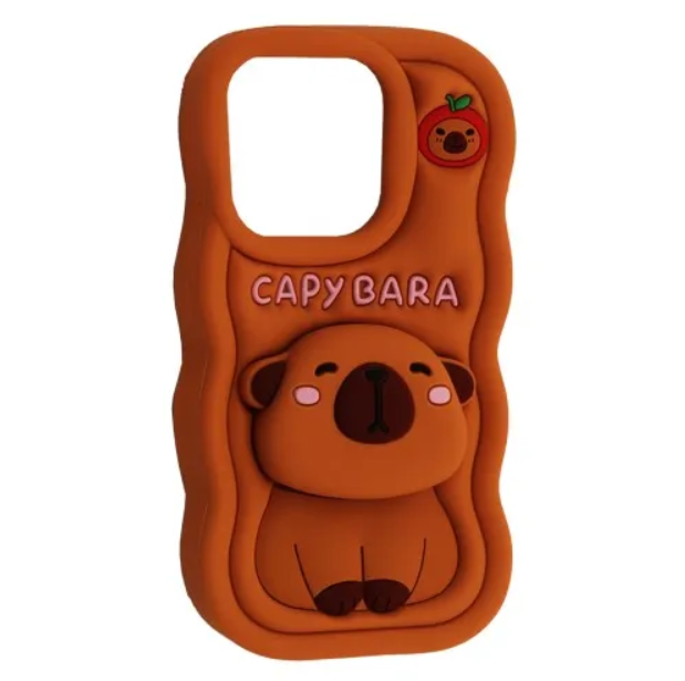 Чохол CAPYBARA Liquid Silicone протиударний для iPhone 13 Pro/14 Pro/15 Pro коричневий - Фото 1 Чохол CAPYBARA Liquid Silicone протиударний для iPhone 13 Pro/14 Pro/15 Pro коричневий - зображення 1