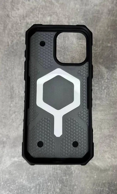 Чохол UAG NEW SystemFINDER TPU протиударний MagSafe для iPhone 15 Pro Max сірий - зображення 3